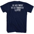 thumbnail image 2 of Animal House Drunk And Stupid Navy Front/Back Adult T-Shirt Tee, 2 of 3