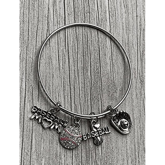 Baseball Mom Bracelet- Baseball Jewelry For Moms - Perfect Gift for Baseball Moms