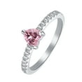 thumbnail image 4 of Pink CZ Heart Ring, 4 of 10