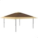 thumbnail image 3 of 12x12ft pop - up canopy tent con adjustable height (khaki + light khaki), 3 of 6