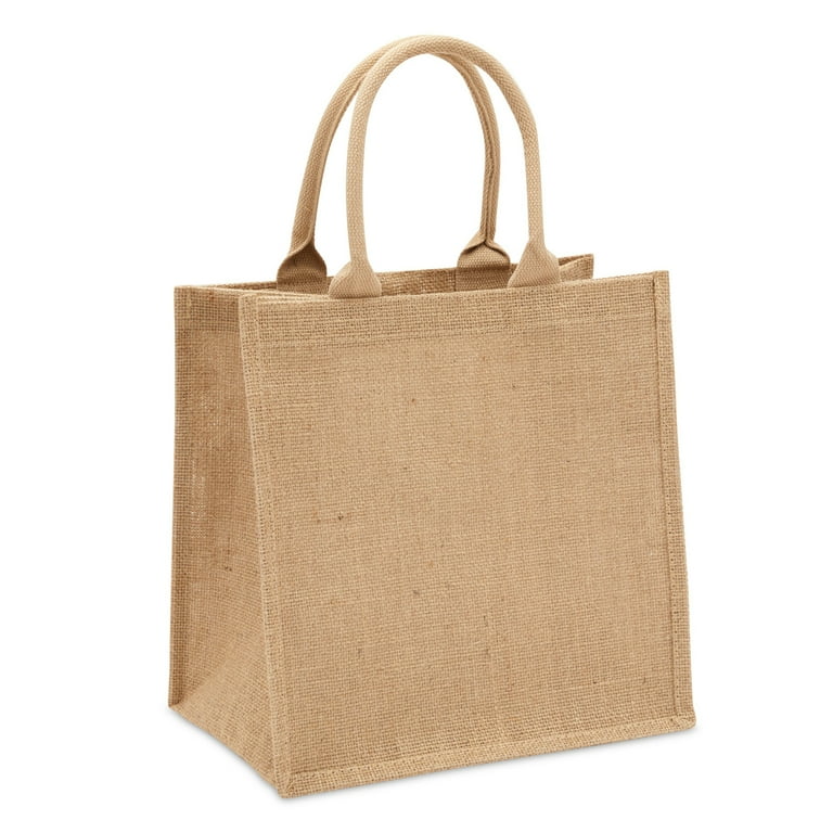 Burlap shopping tote sales