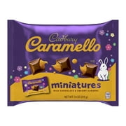 Cadbury Caramello Miniatures Milk Chocolate Caramel Easter Candy, Bag 7.6 oz