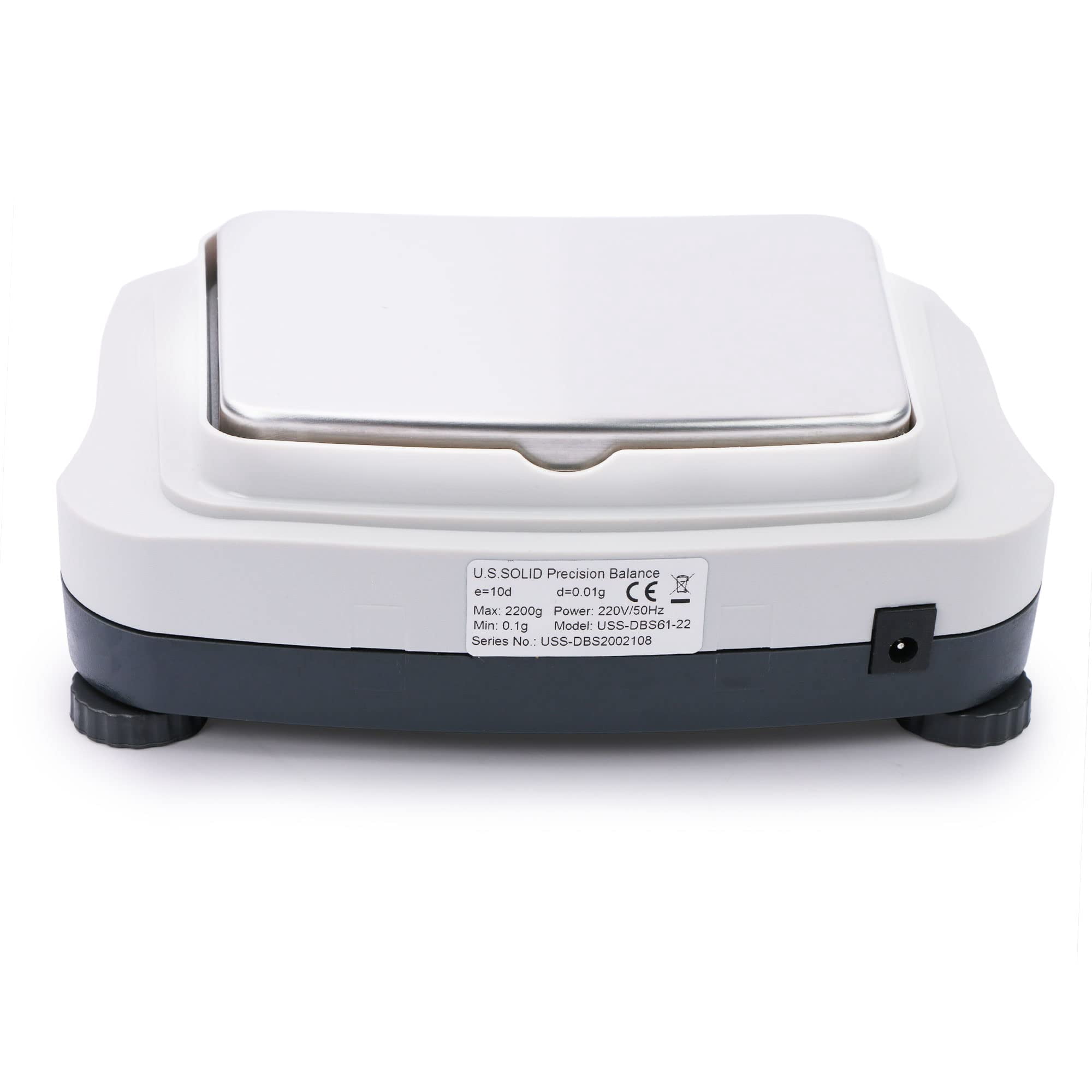 U.S. Solid Electronic Precision Balance 2200g x 0.01g, RS232 Port, AC100V-240V/4xDC1.5V Batteries