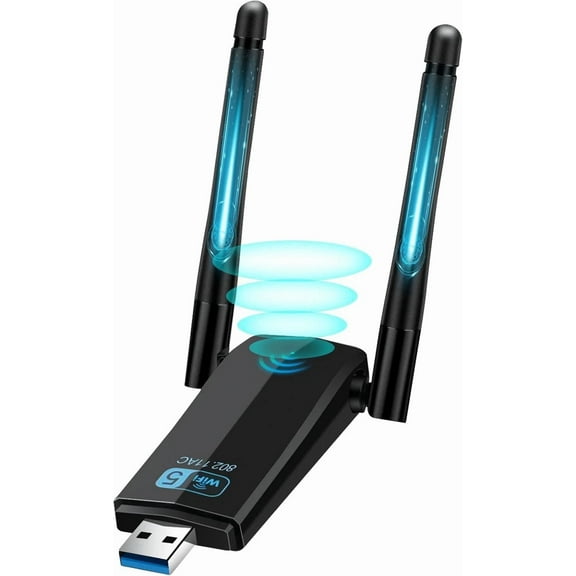 Wifi Adapter Usb 3.0, Ac1300 Mbps, Dual Band 5Ghz/2.4G, Wireless Network Adapter