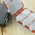 thumbnail image 3 of Pack of 1 Tablet Box, 7 Days 10 Compartments, with Labels and Portable Mini Medicine Cutter, Travel Pill Box, Mini Pill Box, 3 of 10
