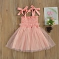 thumbnail image 2 of Odeerbi Girls Dresses Baby Girl Clothes Toddler Solid Color Sling Princess Wind Gauze Dress, 2 of 5