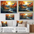 thumbnail image 4 of Designart "Boldness of the Azure River II" Modern Floater Framed Canvas Print, 4 of 7