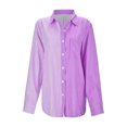 thumbnail image 4 of Vedolay Womens Clothes 2023 3/4 Length Sleeve Womens Tops Cute Shirts Purple,L, 4 of 5