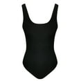 thumbnail image 4 of Kiplyki Fall Activewear Women's Threaded Low Neck Sleeveless Tank Top Skinny Bodysuit, 4 of 5
