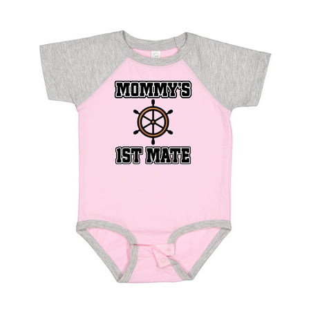 

Inktastic Mommy 1st Mate Sailing Outfit Gift Baby Boy or Baby Girl Bodysuit