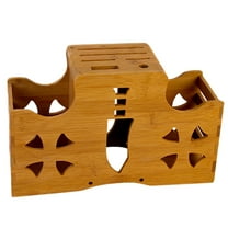 WORGEOUS  Bamboo Kitchen Knife Holder Knives Shun Block Home Essentials