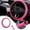 Hot Pink 5O1, variant on 3 Piece Steering Wheel Cover，Elastic Stretch Steering Wheel Cover,Warm In Winter And Cool In Summer, Microfiber Breathable Ice Silk, Non-slip,Easy Carry, Usupdd 2025 3 Piece Steering