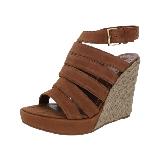 Tory Burch Womens Bailey Leather Gladiator Wedge Sandals