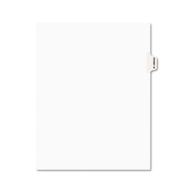- Side-Tab Legal Exhibit Index Dividers