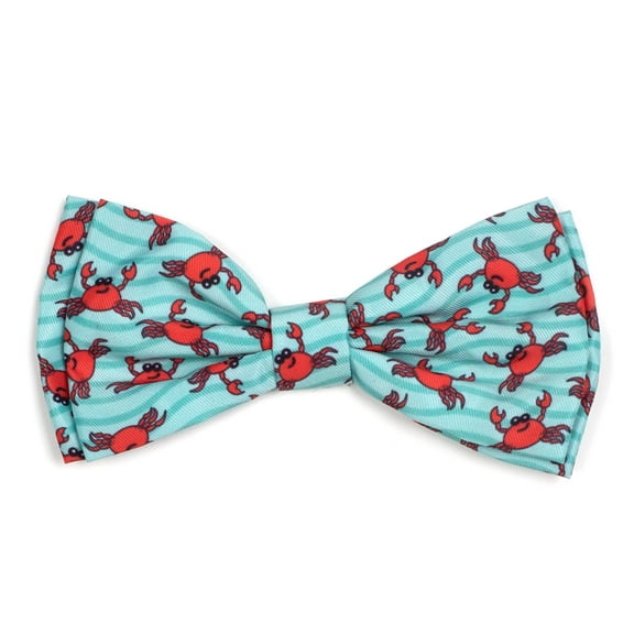 The Worthy Dog Crabs Bow Tie Adjustable Collar Attachment Accessory