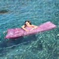 thumbnail image 6 of Northlight Inflatable Glitter Swimming Pool Lounge - 67" - Pink, 6 of 6