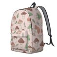 thumbnail image 2 of Mushroom and Character Pink Pattern Backpack for School, Cute School Bag with Adjustable Shoulder Straps and Padded Back, 15.7"x11.8"x5.5", 2 of 5