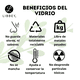 thumbnail image 4 of Copas de Vidrio Xtellar transparente Juego de 6 piezas de 350 ml para Malteada, 4 of 4