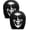 D, variant on Ghost Face Headrest Covers, Scary Face Printing Auto Seat Universal Halloween Elastic Models Headrest Protector, Eye Effects Cover Funny Decoration for Car Interior Vehicle Truck SUV