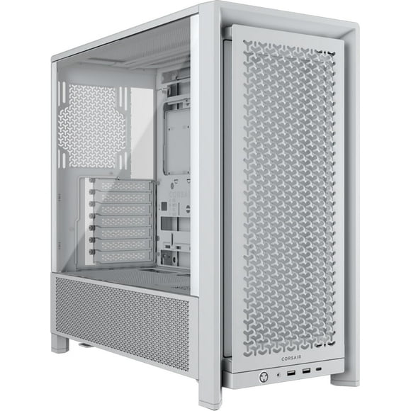 Carcasa para PC CORSAIR 4000D con marco modular Mid-Tower ATX, color blanco