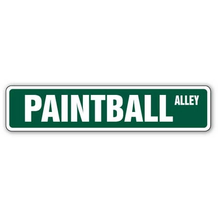 PAINTBALL Street Sign paint ball shoot gun amo | Indoor/Outdoor |  24