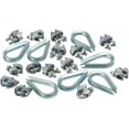 thumbnail image 1 of The Mibro Group 448140 Wire Rope Clips &amp; Thimbles Set&amp;#44; 0.12 in., 1 of 1