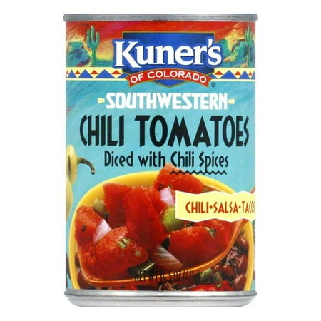 Kuner's Chili Tomatoes, 14.5 OZ (Pack of 12)