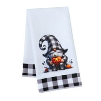 Btomtd Halloween Thanksgiving Hand Towels for Kitchen Spooky Holiday Dishcloth and Decorative Towel Print Hand Towels for Halloween Party - 27.55'x17.71', C