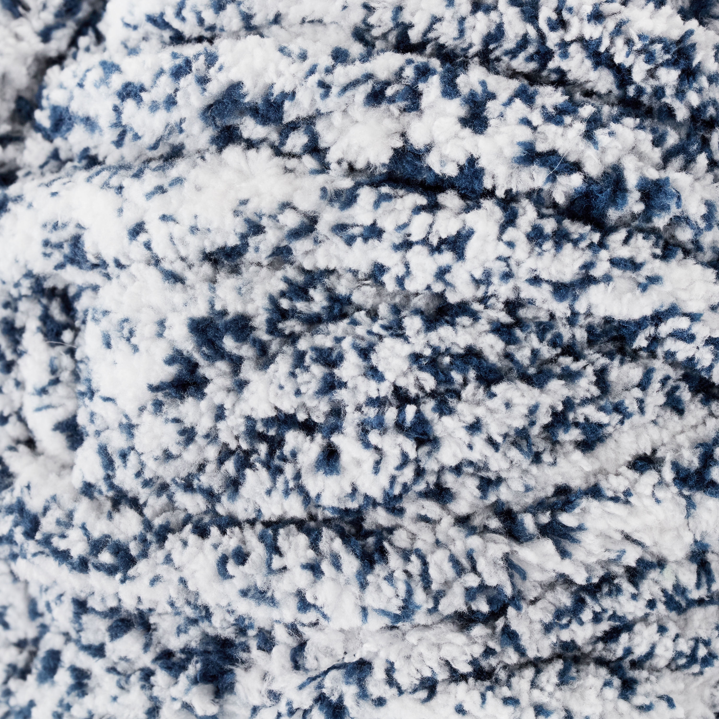 Mainstays Heathered Chenille Yarn, 33 yd, Orion Blue, 100% Polyester, Super Bulky, Pack of 4