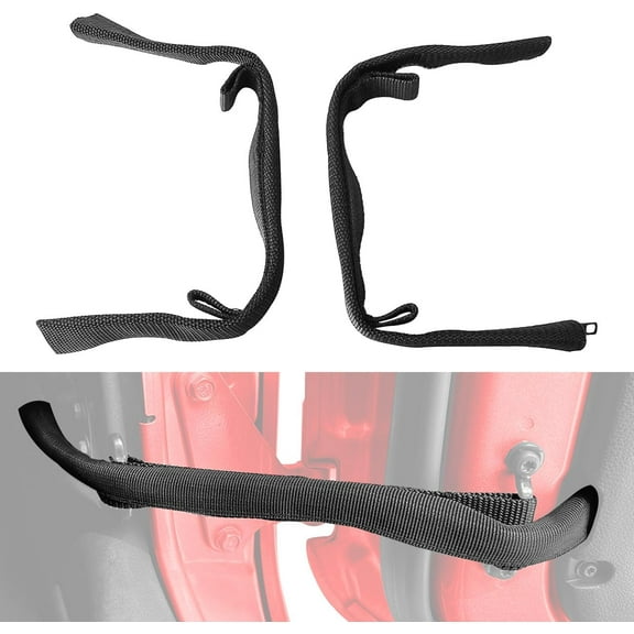 Door Strap for Jeep Wrangler,Door Limiting Straps for Jeep Wrangler JK JKU 2007-2018,Heavy Duty,Door Check Straps(2PCS)