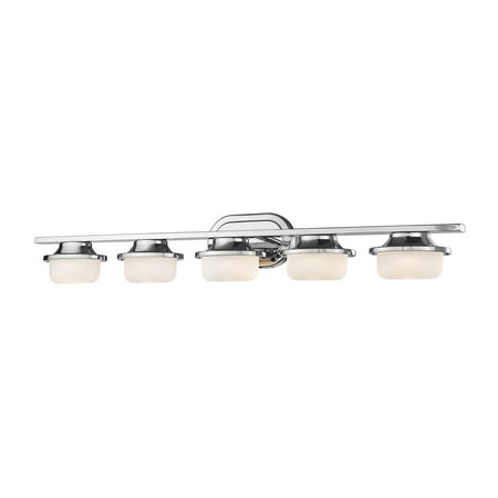 

Z-Lite 1917-5V-Led Optum 5 Light 39 Wide 8 Watt Led Bathroom Vanity Light - Chrome