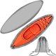 thumbnail image 1 of SZTXJ Kayak Storage Cover Gray 3.6-4m, Kayak Cover Canoe Boat Cover Waterproof Dust UV Sun Protection Durable Storage, Kayak Cover for Indoor/Outdoor, 1 of 5