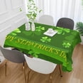 thumbnail image 5 of Coolnut St Patrick's Day Clover Tablecloth, Waterproof Washable Polyester Square Table Cover, Durable Tablecloth for Kitchen Dining Table Party Decor, 60"X 90", 5 of 7