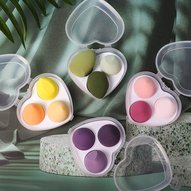 Maquillaje de belleza huevo de remojo en agua traje grande seco y húmedo huevo de maquillaje de doble uso esponja de huevo de maquillaje herramienta de maquillaje de belleza borla de maquillaje en