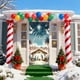 thumbnail image 4 of Decoraciones navideñas, adornos navideños, regalos de Navidad, marco de puerta navideño, decoración para fiestas, pegatinas para puertas, escena navideña, tela colgante, funda de poliéster para puerta, 4 of 6
