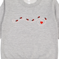 thumbnail image 3 of Inktastic Ladybug Trail Toddler Sweatshirt, 3 of 4