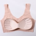 thumbnail image 6 of VISALY Womens Bralettes wireless bras Womens Bra Compression High Support Bra For Women's Every Day Wear Exercise Bra Push Up Bra Seamless Bras For Women Comfortable Bras For Women Beige L, 6 of 9