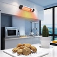 thumbnail image 4 of Outdoor Heater, 1500W Electric Patio Heater with Digital Panel with 24H Timer, Infrared Heater with Remote Control, Wall Mounted Space Heater, IP65 Waterproof, 4 of 9