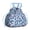 White and Blue-1, variant on White and Blue Of Leopard Print Drawstring Lunch Bag Women - Drawstring Lunch Bag Insulated for Work Office - Stain-Resistant Large Lunchbags for Women with Multi-Pockets