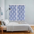 thumbnail image 5 of Curtains 63 Inch Length 2 Panels, Purple White Dandelion Grommets Window Treatment Curtain, Farmhouse Botanical Blossom Thermal Curtains Drapes for Living Room/Bathroom, 5 of 9