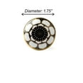 thumbnail image 6 of Perilla Home Set of 6 Knob (Ceramic with 24 K Gold) Decorative Knobs for Home Kitchen Cabinet Hardware Cupboard Door Dresser Wardrobe and Drawer Pulls (Marigold Black), 6 of 8