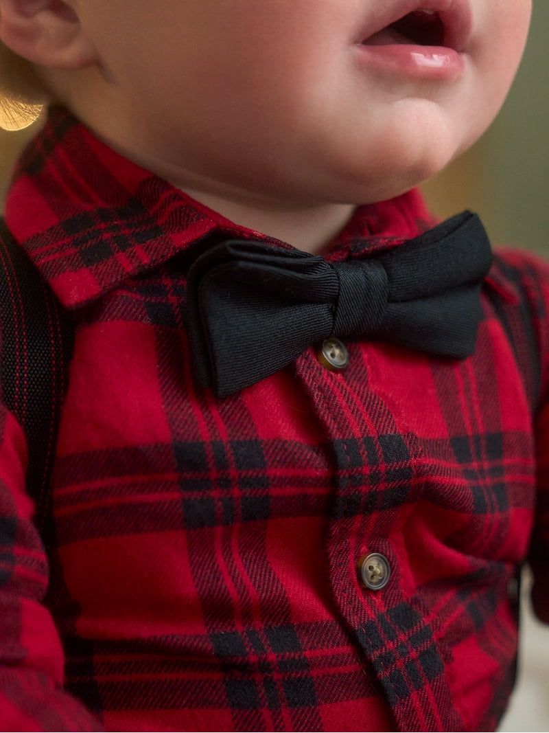 Carters Baby Boy Outfit Plaid Bodysuit Corduroy Pants