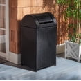 thumbnail image 2 of Safavieh Serapis Outdoor Patio Trash Bin - Black, 2 of 13