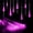 Pink, variant on Solar Lights Outdoor Garden, Waterproof Solar Meteor String Lights with 360 LEDs Falling Raindrop Effect, 50cm 10 Tubes Blue for Holiday, Party, Wedding & Christmas Decoration