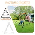 thumbnail image 4 of Tcbosik Metal Swing Frame, Heavy Duty A-Frame Metal Swing Stand for Outdoor, Balcony, Porch, Lawn, Garden, Patio, Orange(Stand Only), 4 of 6