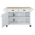 thumbnail image 5 of Cambridge Natural Wood Top Kitchen Island with Storage 07255, 5 of 9