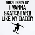 thumbnail image 2 of CafePress - Skateboard Like My Daddy Body Suit - Baby Light Bodysuit, Size Newborn - 24 Months, 2 of 4
