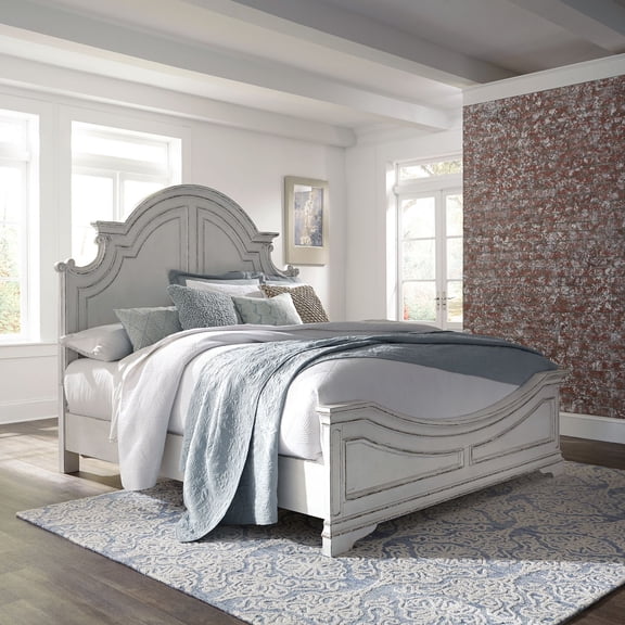 Liberty Furniture Magnolia Manor California King Panel Bed - White