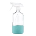 thumbnail image 5 of 2X Clear Glass Bottles with Silicone Sleeve, Refillable Empty Bottle for Cleaning Solutions, Water Sprayer, 5 of 5