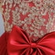 thumbnail image 3 of Vestidoo Formal Vestido de cintura alta con cuello redondo y elegante vestido de princesa con vuelo para niñas Ygjytge Rojo 5 -6 años para Niña, 3 of 9